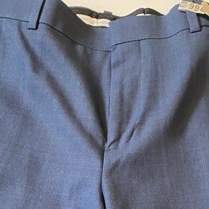 Perry Ellis Portfolio modern fit 34x32 blue w/ fine check dress pants